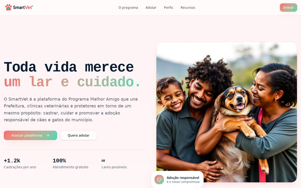 Medlink Pet — interface real do sistema